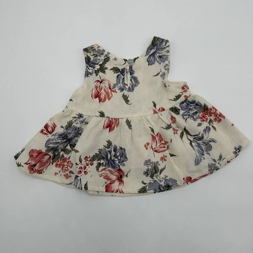 Cozy Toes Filene's Basement Floral Sleeveless Top Baby 6M Cotton Vintage Cottage
